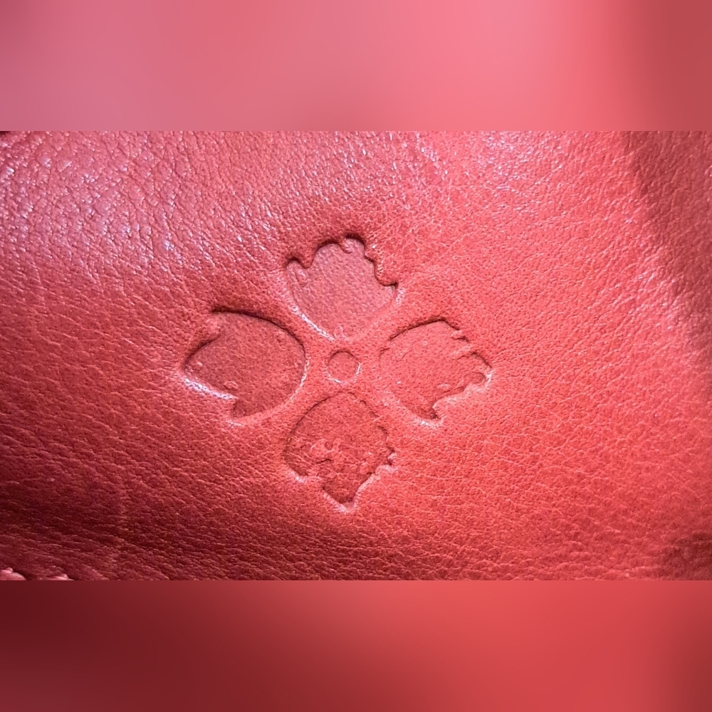EUC Patricia Nash Burgundy Italian Sheepskin & Sherpa Casual Clutch Purse Bag - Picture 11 of 13